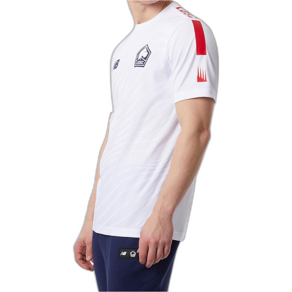 New Balance camiseta de fútbol oficiales Lille OSC 23 Pre-Game Jersey vista trasera