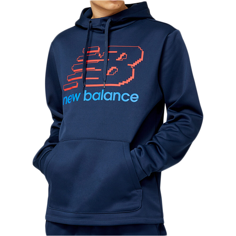 New Balance sudaderas deportivas hombre Tenacity Performance Fleece Pullover Hoodie vista frontal