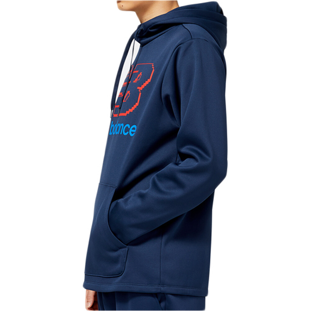 New Balance sudaderas deportivas hombre Tenacity Performance Fleece Pullover Hoodie vista detalle