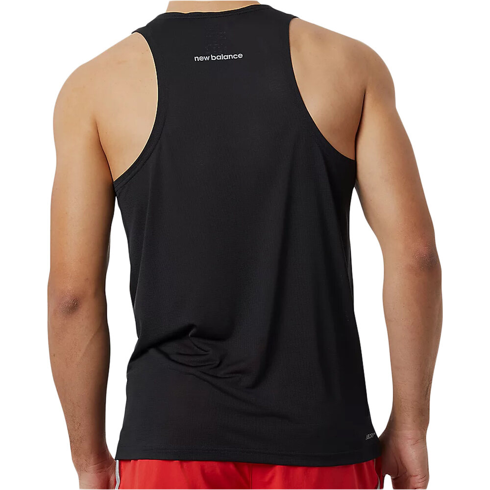 New Balance camiseta entrenamiento tirantes hombre Accelerate Singlet vista trasera