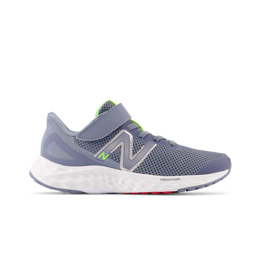 New Balance zapatilla running niño Fresh Foam Arishi v4 Bungee Lace with Hook and Loop Top Stra vista frontal