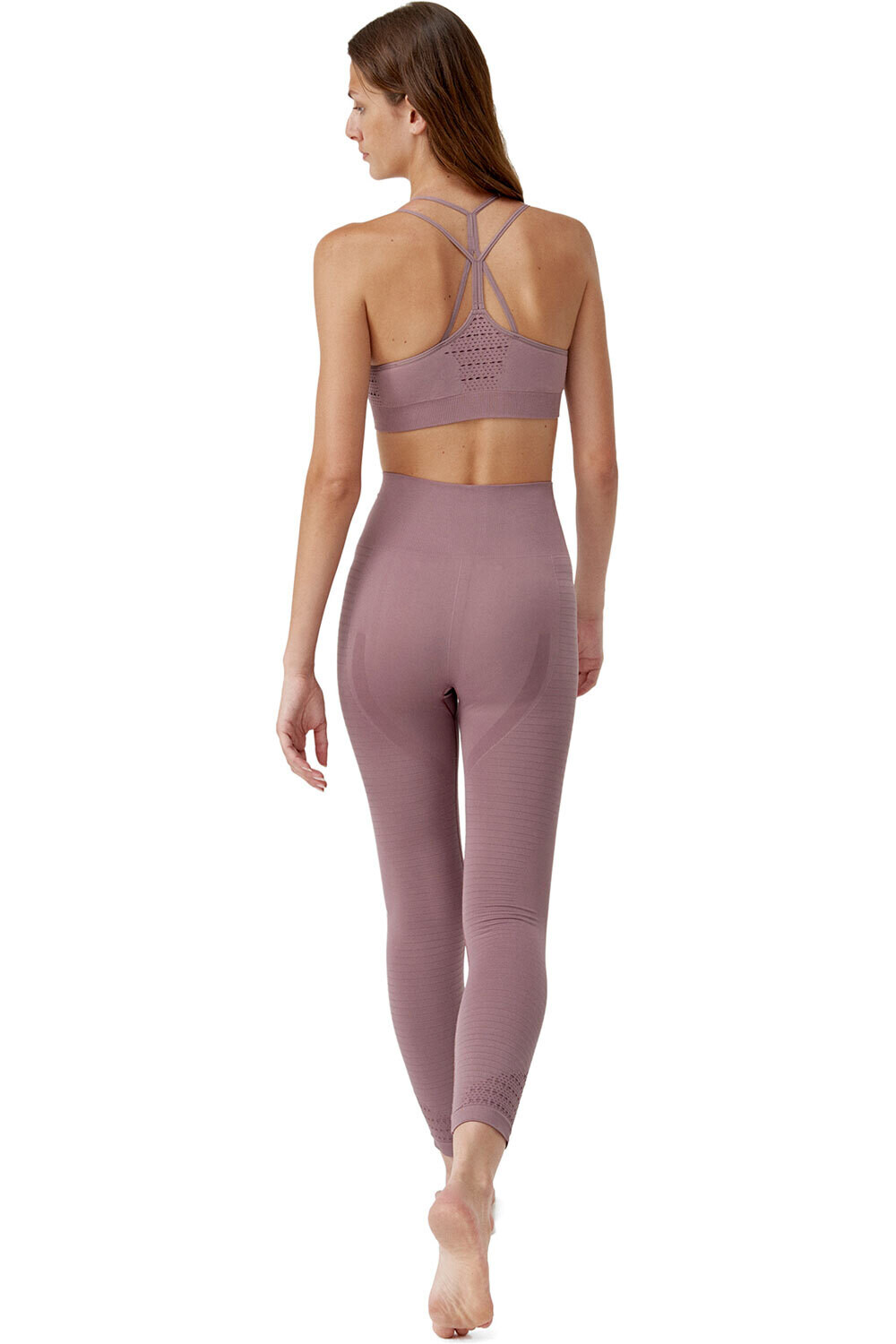 Born Living Yoga Pantalon Largo Yoga LEGGING HATHA vista trasera