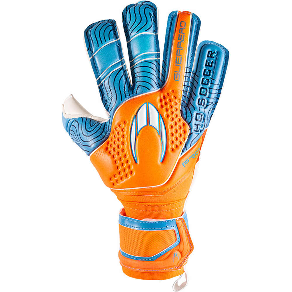 Ho Soccer guantes portero GUERRERO PRO ROLL/NEGATIVE TROPIC vista frontal