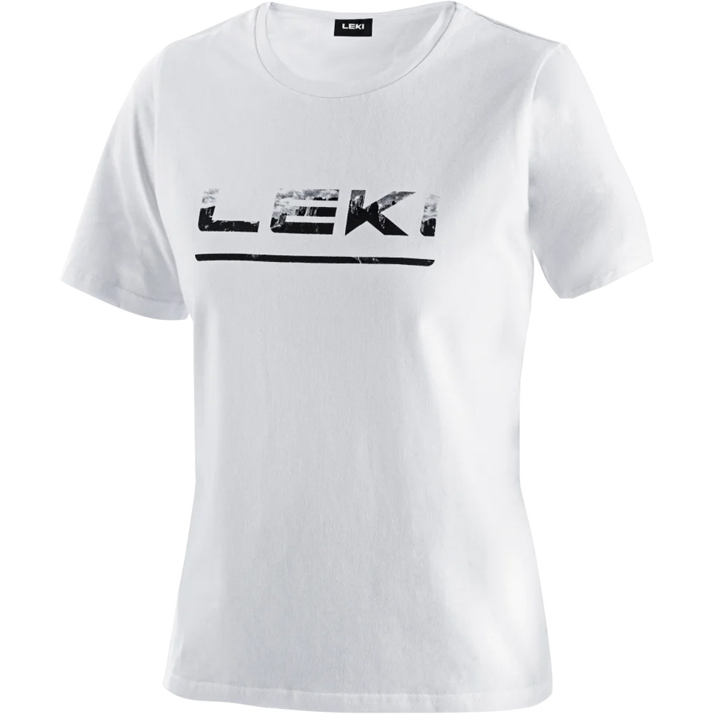 Logo camiseta montaña manga corta mujer Blanco (XS)