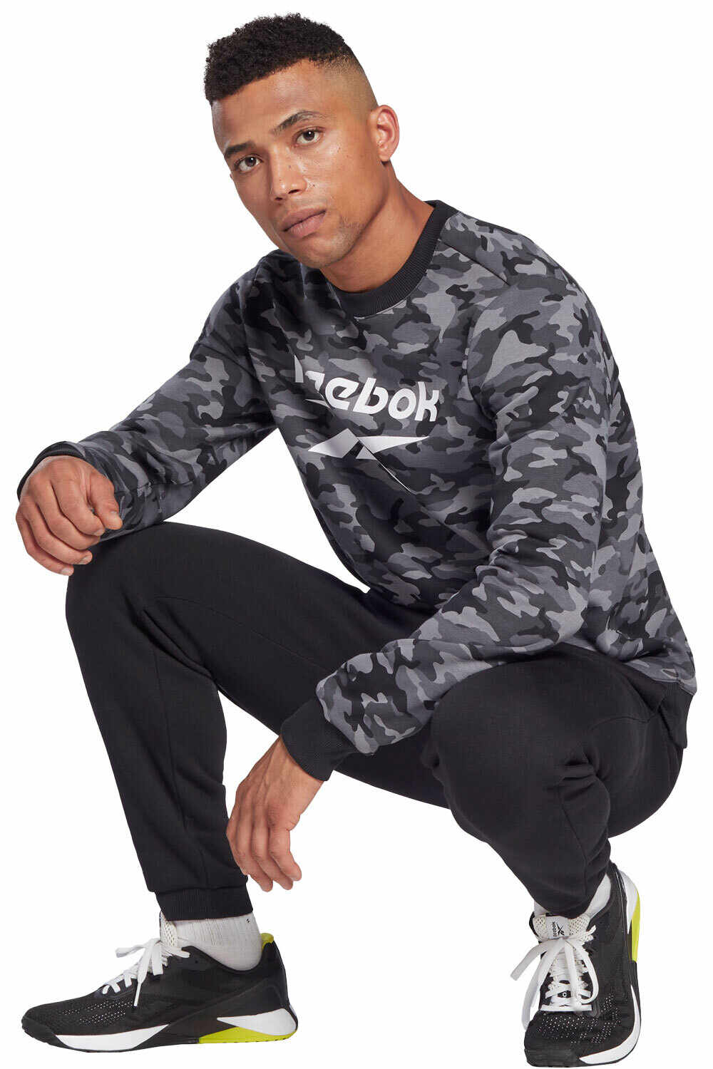 Reebok sudaderas deportivas hombre Reebok ID Camo Crew vista frontal