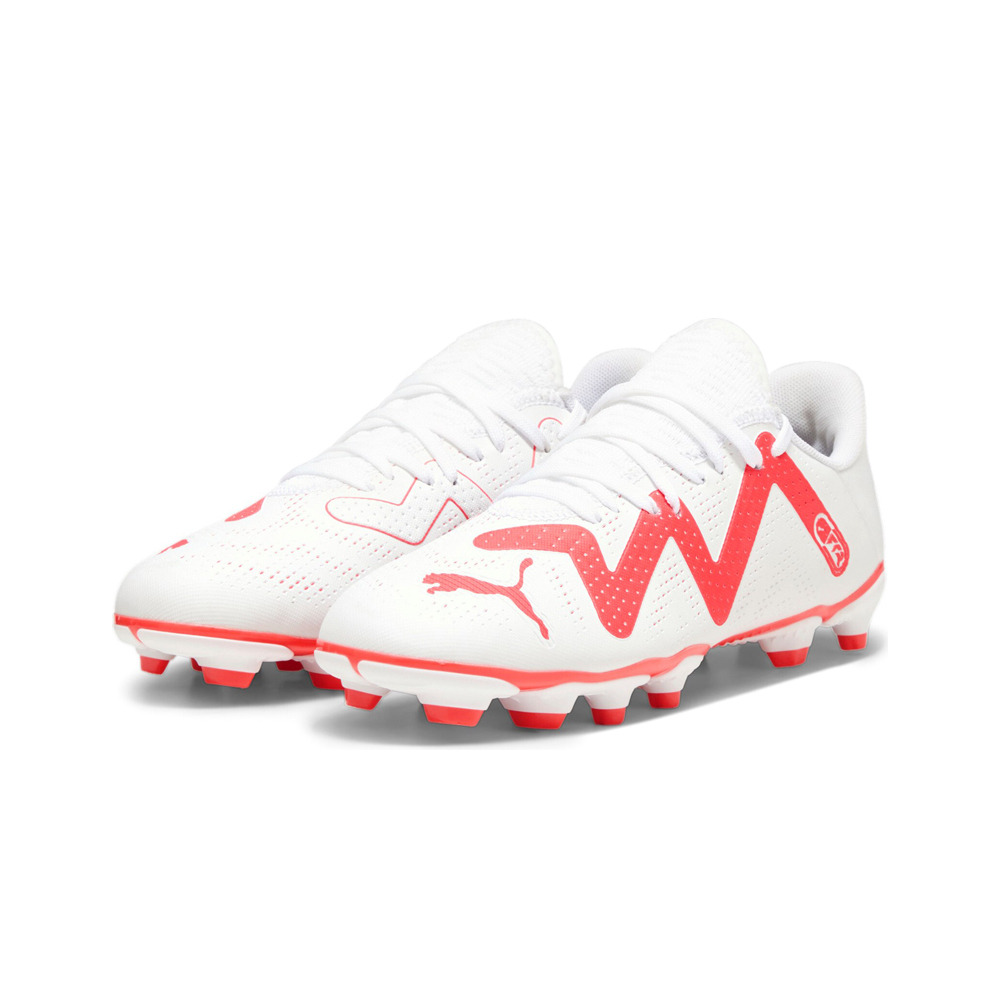 Puma botas de futbol niño cesped artificial FUTURE PLAY FG/AG JR BLNA lateral interior