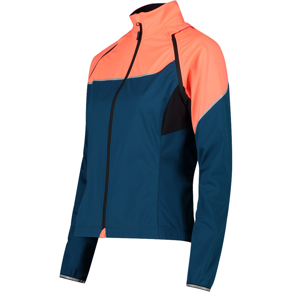 Cmp cortavientos ciclismo mujer WOMAN JACKET WITH DETACHABLE SLEEVES vista detalle