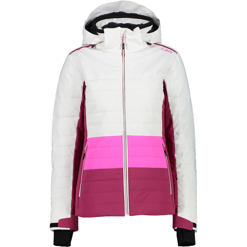 Woman jacket zip hood chaqueta esquí mujer Blanco (46)