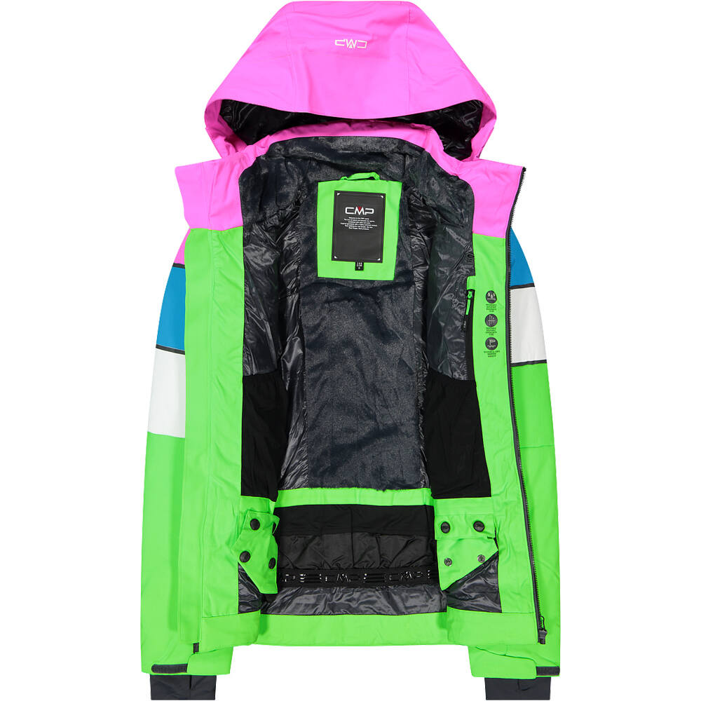 Cmp Woman Jacket Zip Hood verde chaqueta esquí mujer