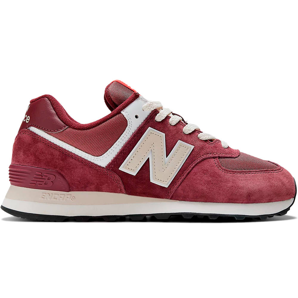 U574 zapatilla moda hombre Granate (42)