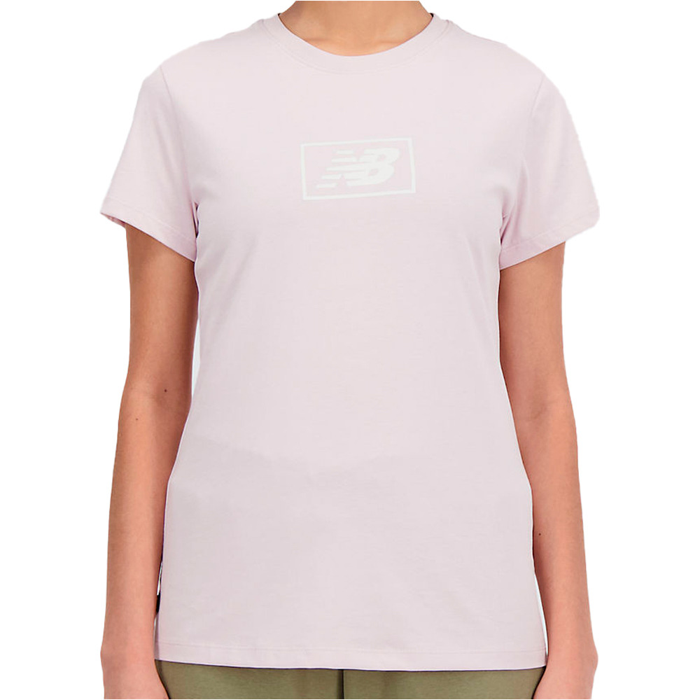 New Balance cotton jersey athletic fit camiseta manga corta mujer