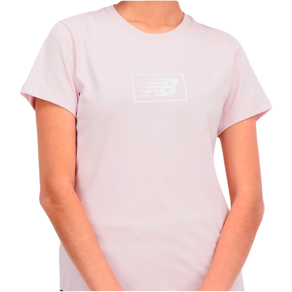 New Balance camiseta manga corta mujer Cotton Jersey Athletic Fit T-Shirt 03
