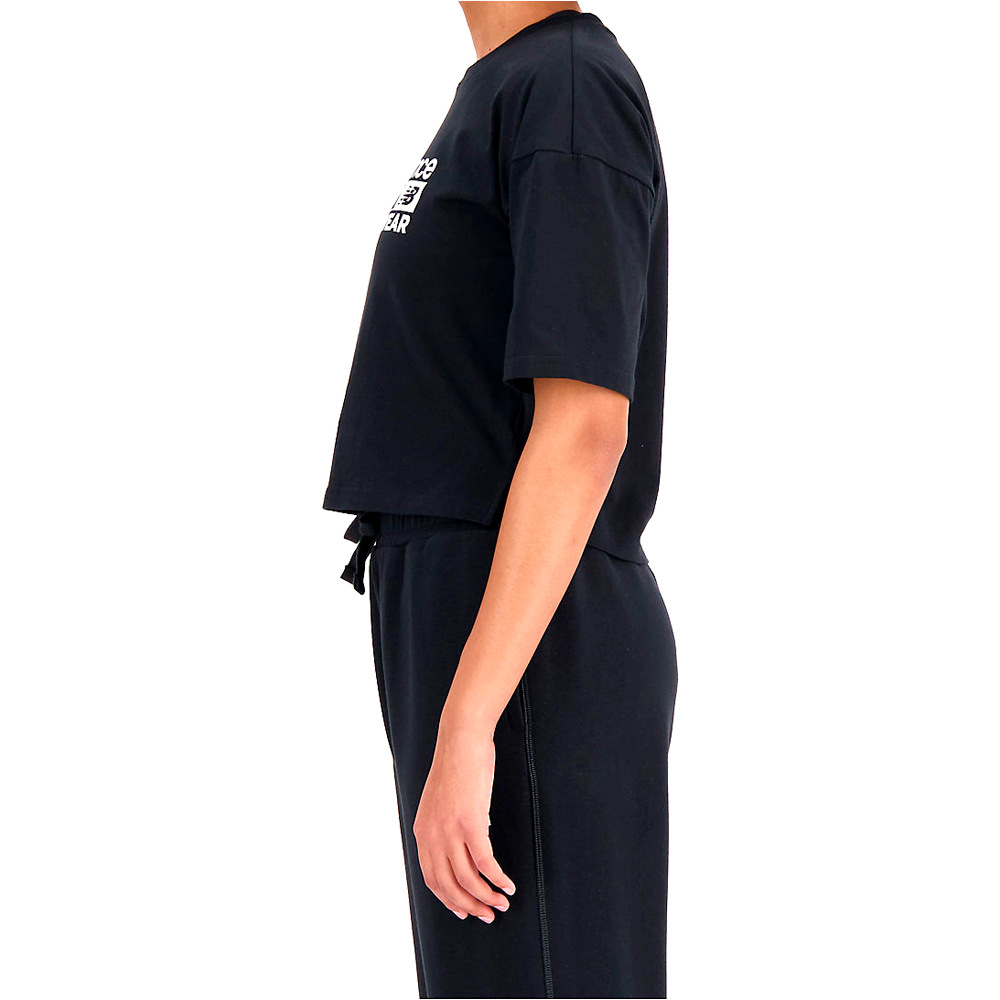 New Balance camiseta manga corta mujer Cotton Jersey Boxy T-Shirt vista detalle
