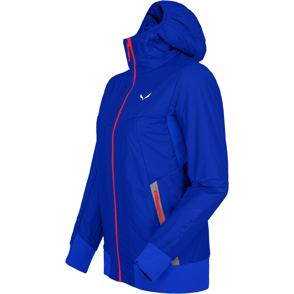 Salewa chaqueta softshell mujer PEDROC HYB. TWR W HOOD JKT vista detalle