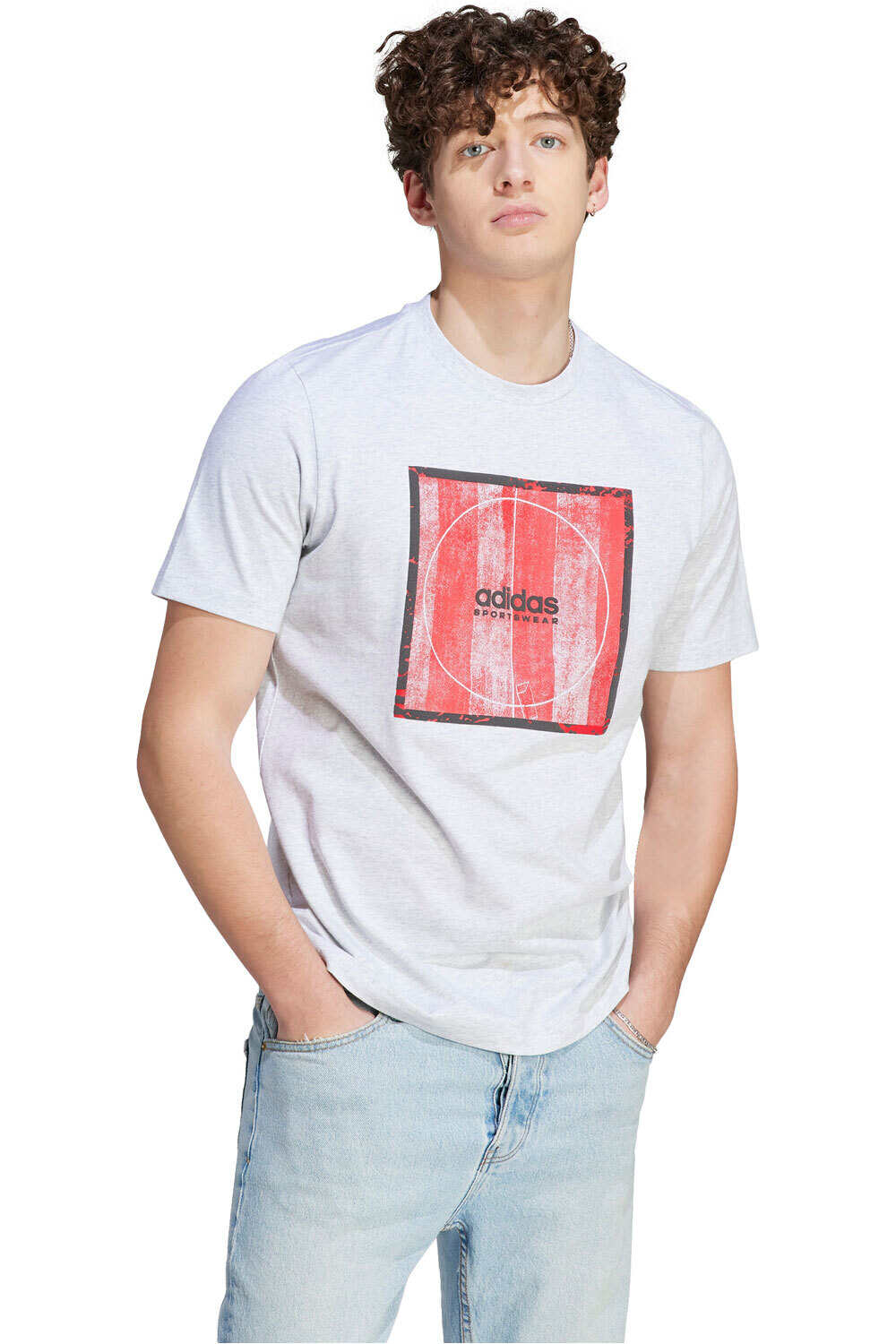 Tiro box graphic camiseta manga corta hombre Gris (M)