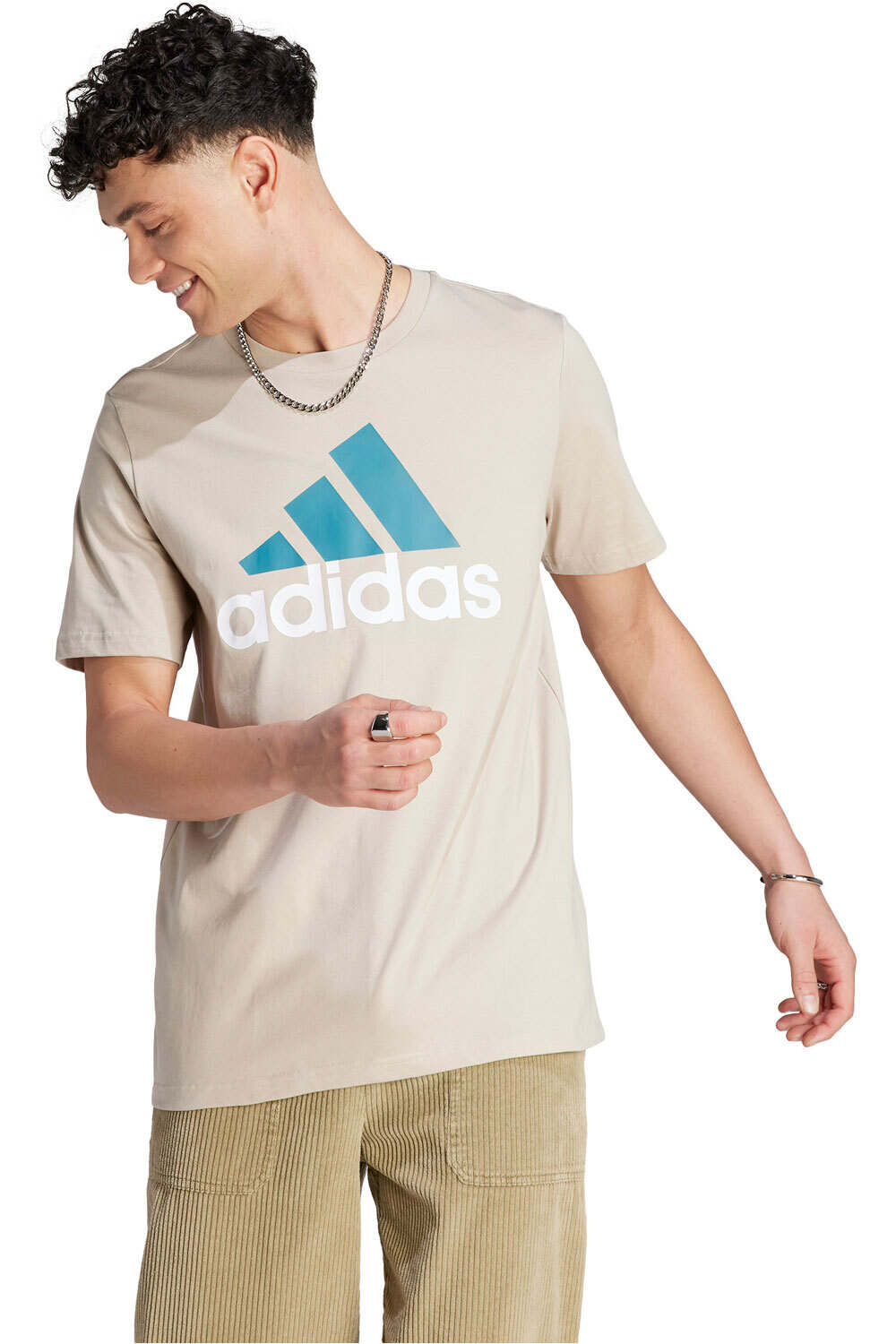 adidas camiseta manga corta hombre M BL SJ T vista frontal