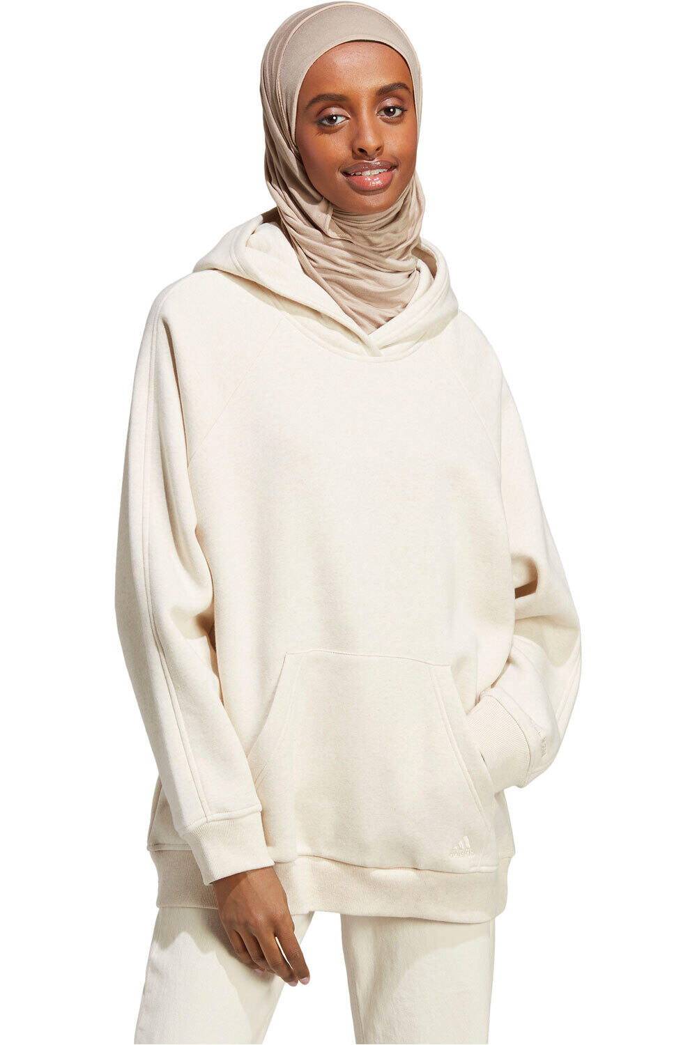 All szn fleece boyfriend sudadera mujer Beige (XL)