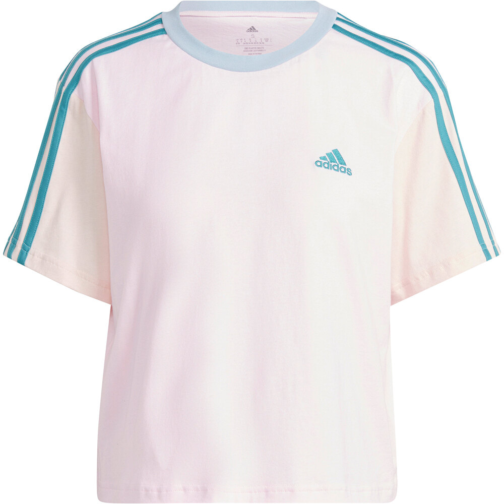 adidas camiseta manga corta mujer W 3S CR TOP 04