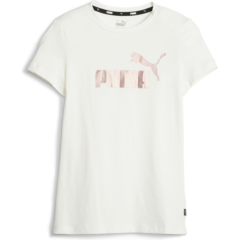 Puma camiseta manga corta niña X_ESS+ Logo Tee G vista frontal