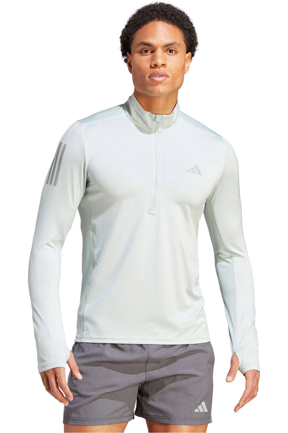 Own the run 1/4 zip camiseta técnica manga larga hombre Verde (XL)