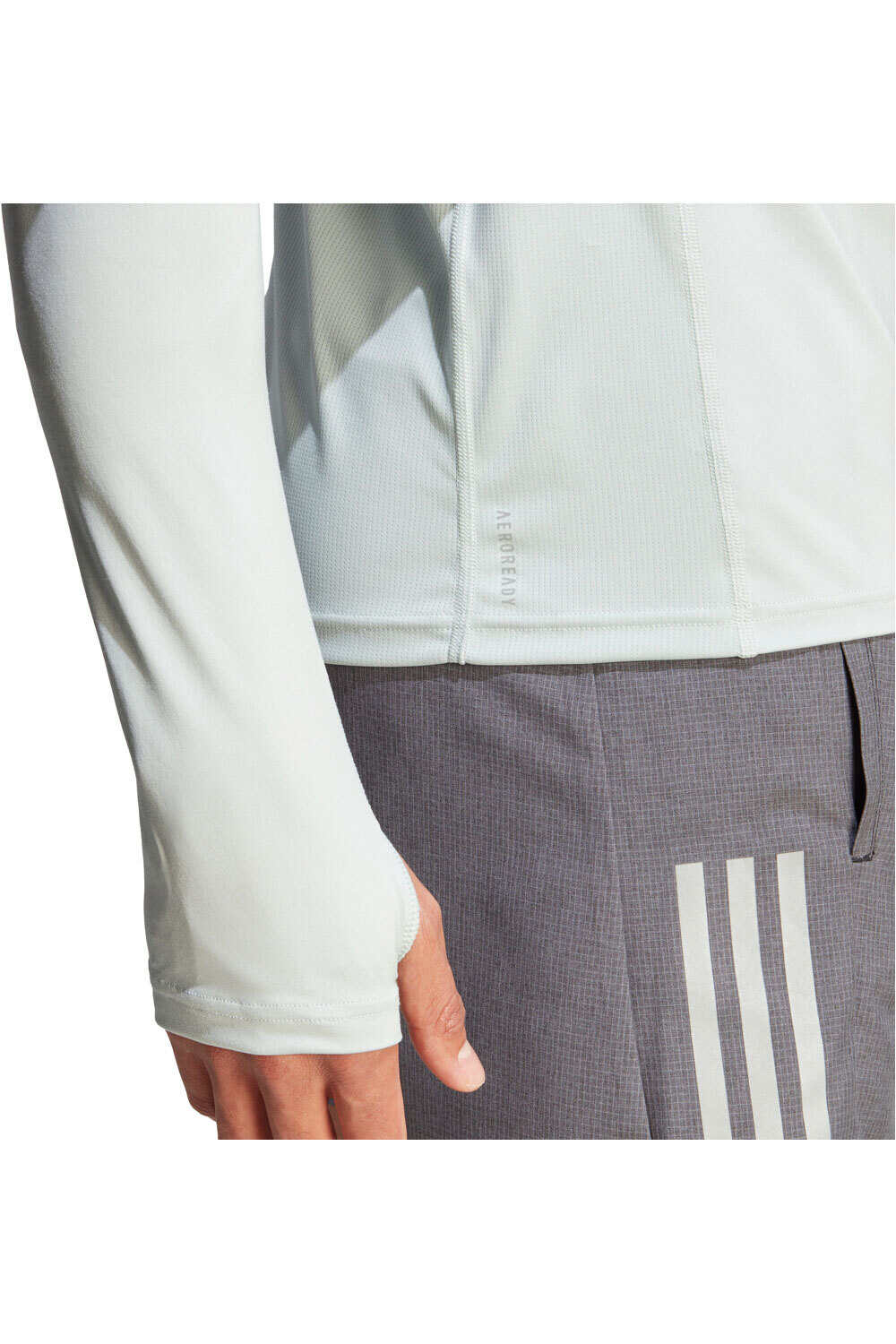 adidas camiseta técnica manga larga hombre OTR 1/4 ZIP vista detalle