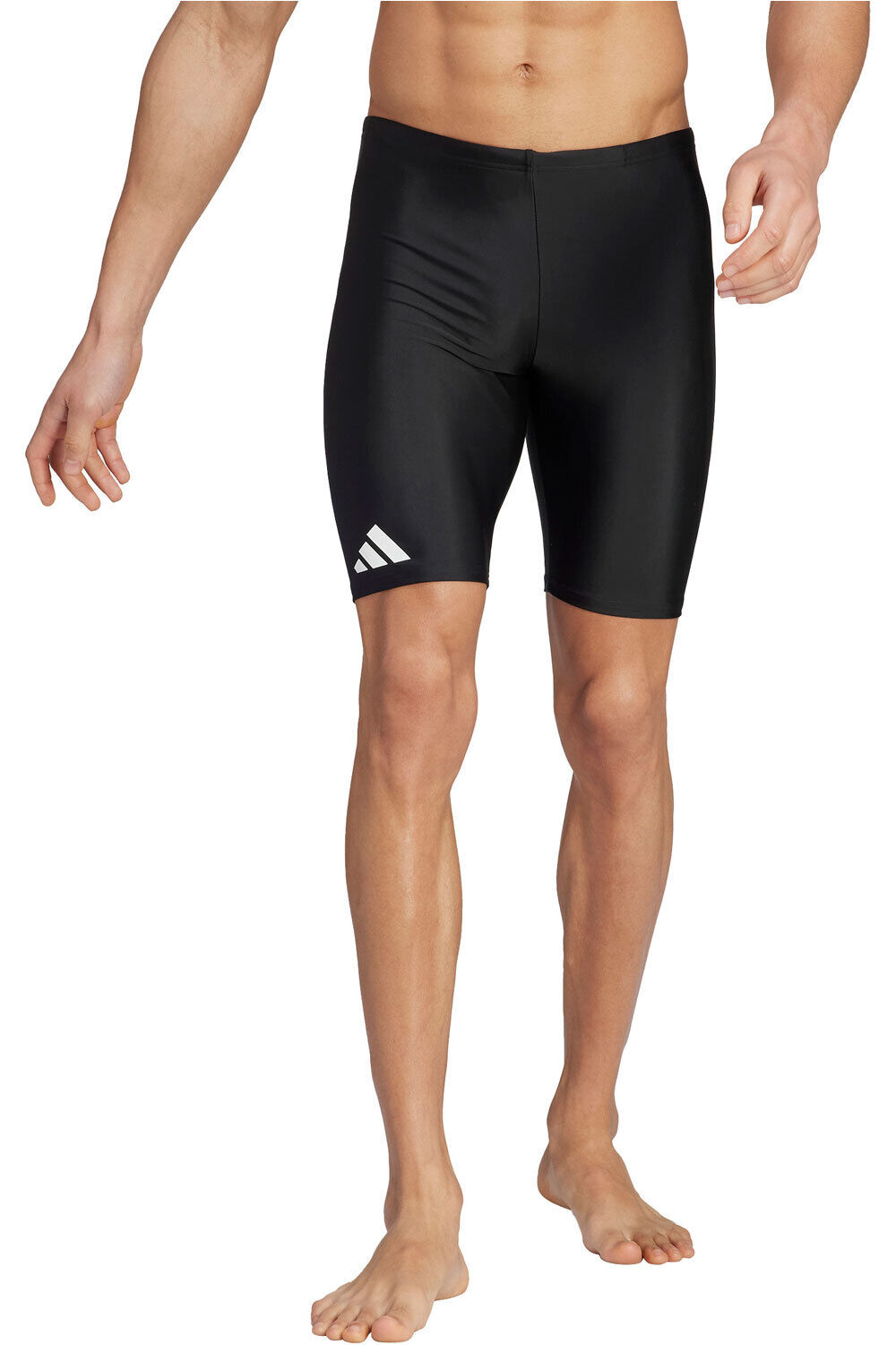 Solid bañador natación hombre Negro (M)