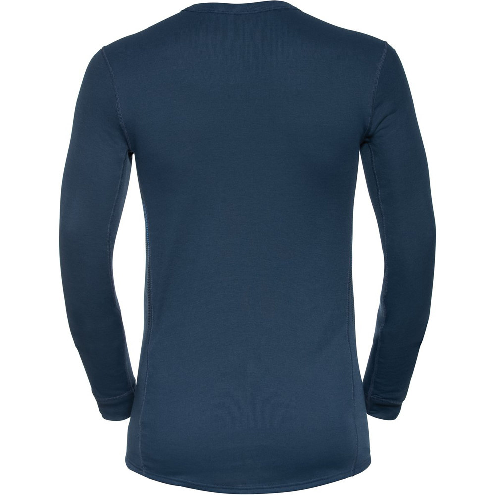 Odlo camiseta térmica manga larga hombre BL TOP crew neck l/s ACTIVE WARM ECO GRA vista trasera