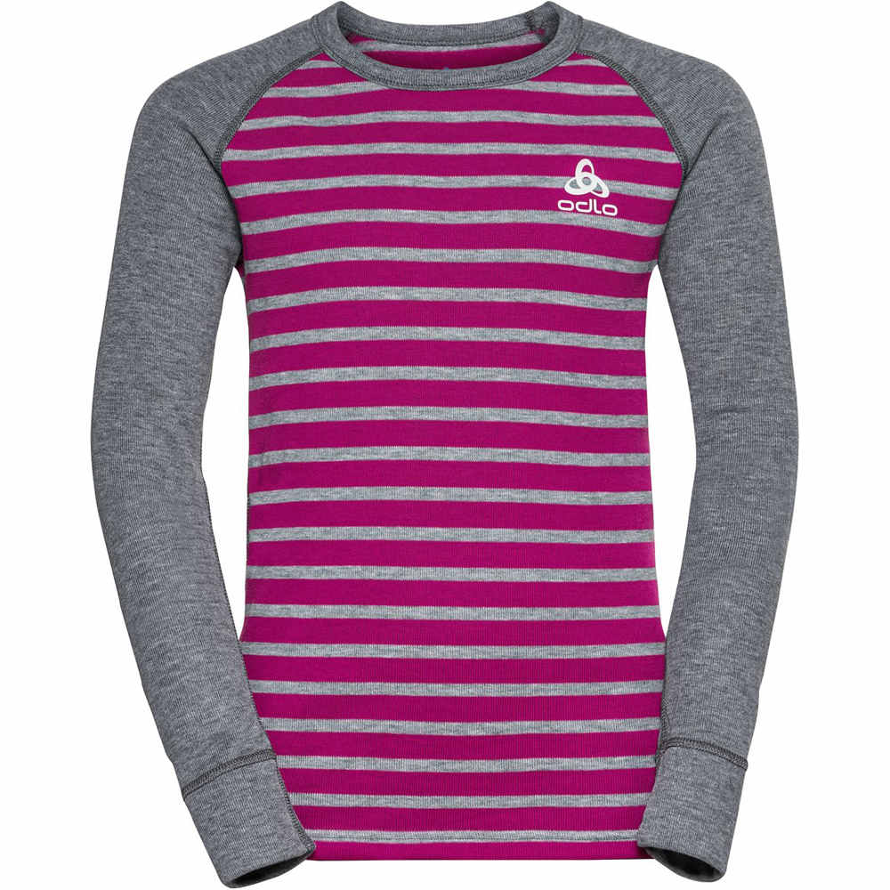 Odlo ropa térmica niño BL TOP crew neck l/s ACTIVE WARM ECO KID vista frontal