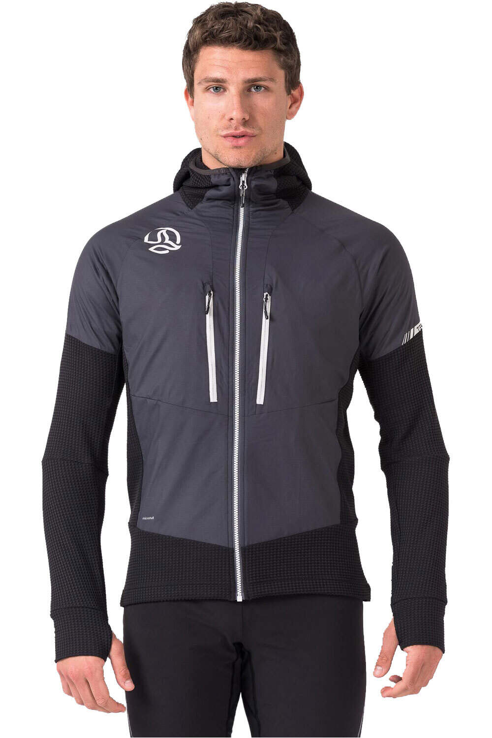 Agile hybrid forro polar hombre Negro (S)
