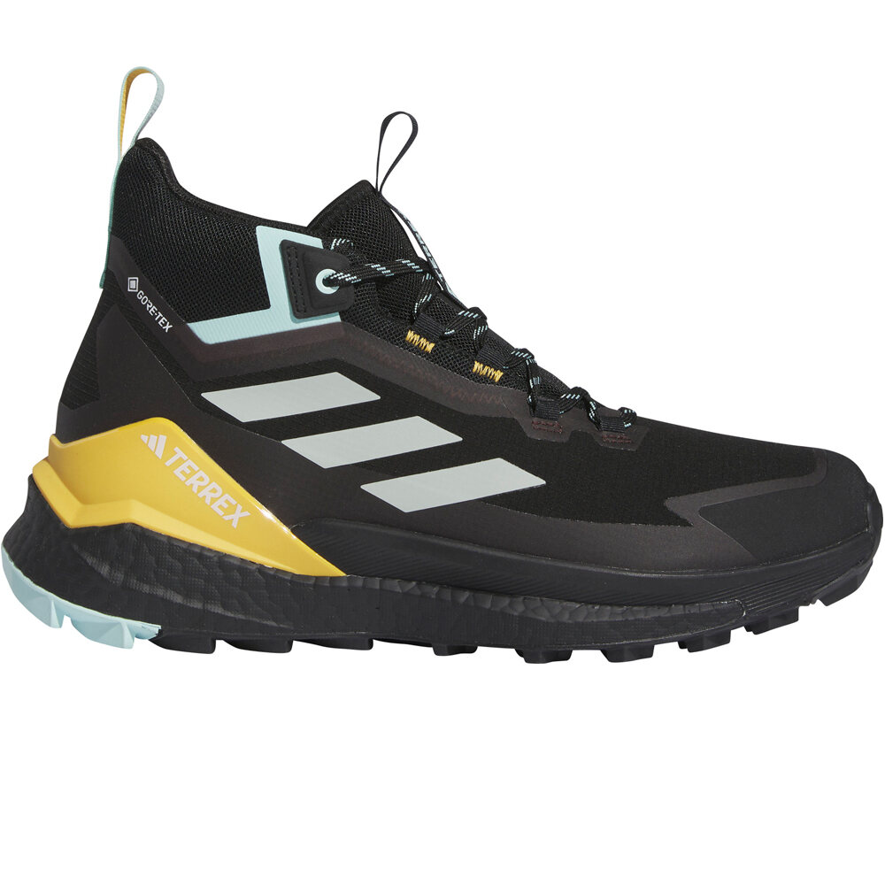 adidas terrex free hiker gore-tex hiking 20 bota trekking hombre Black Aqua Yellow