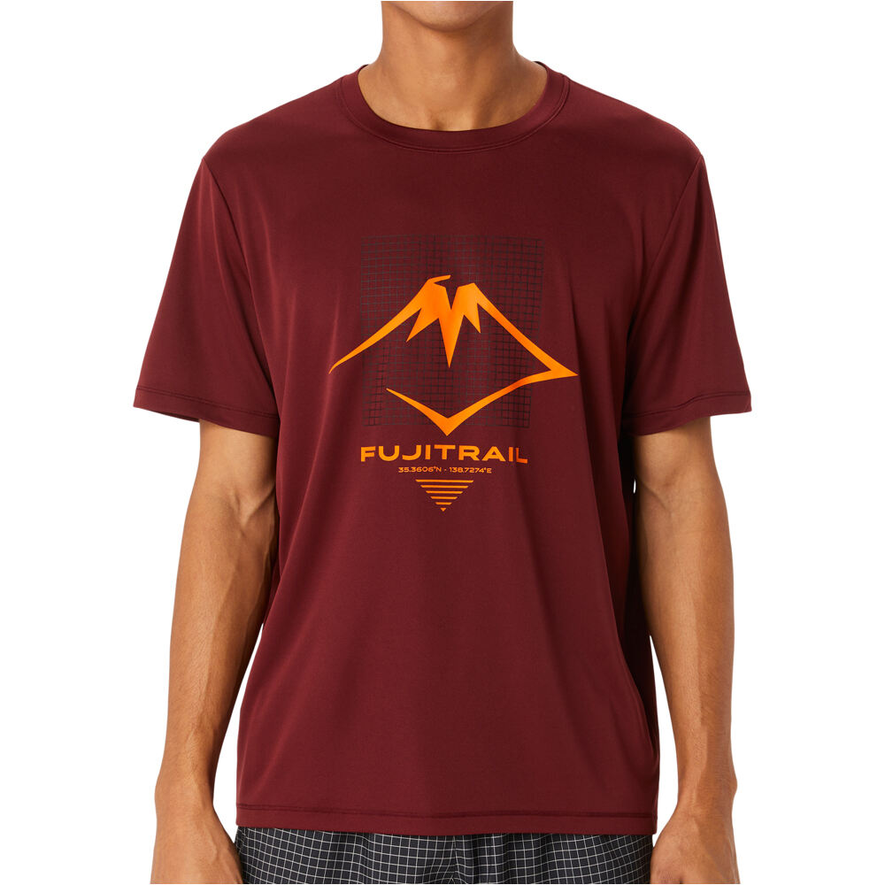 Asics camisetas trail running manga corta hombre FUJITRAIL LOGO SS TOP vista frontal