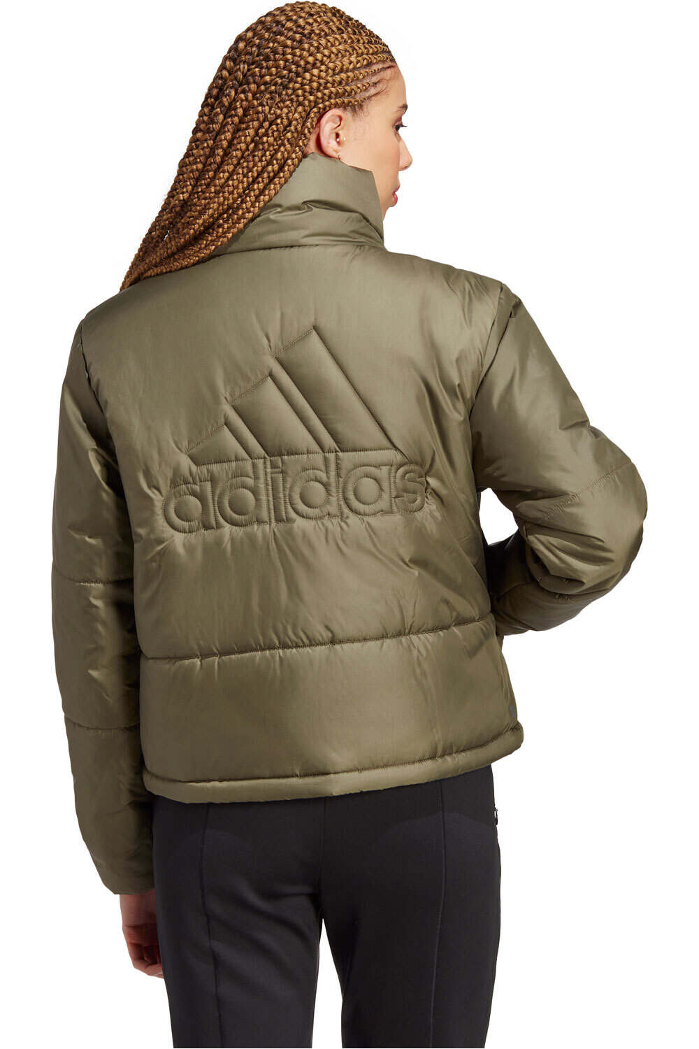 adidas chaquetas mujer W BSC PADDED J vista trasera