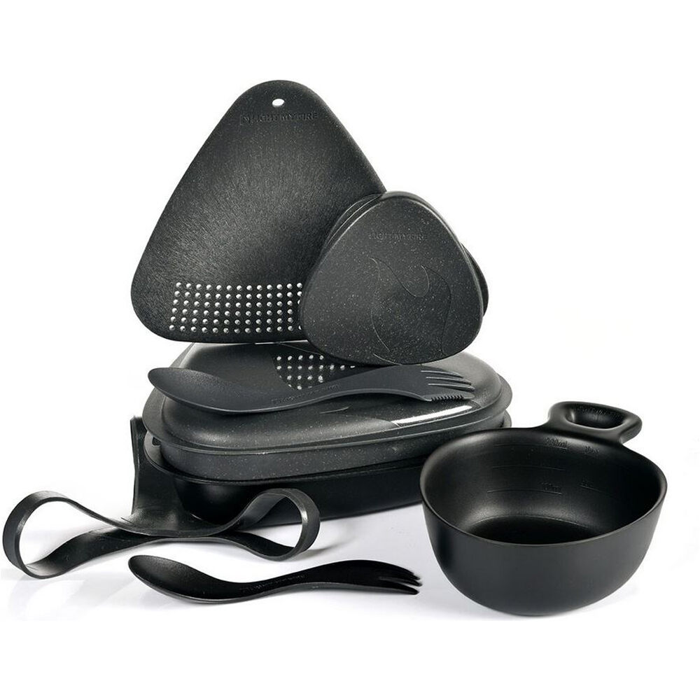 Outdoor mealkit bio fiambreras Negro (UNICA)