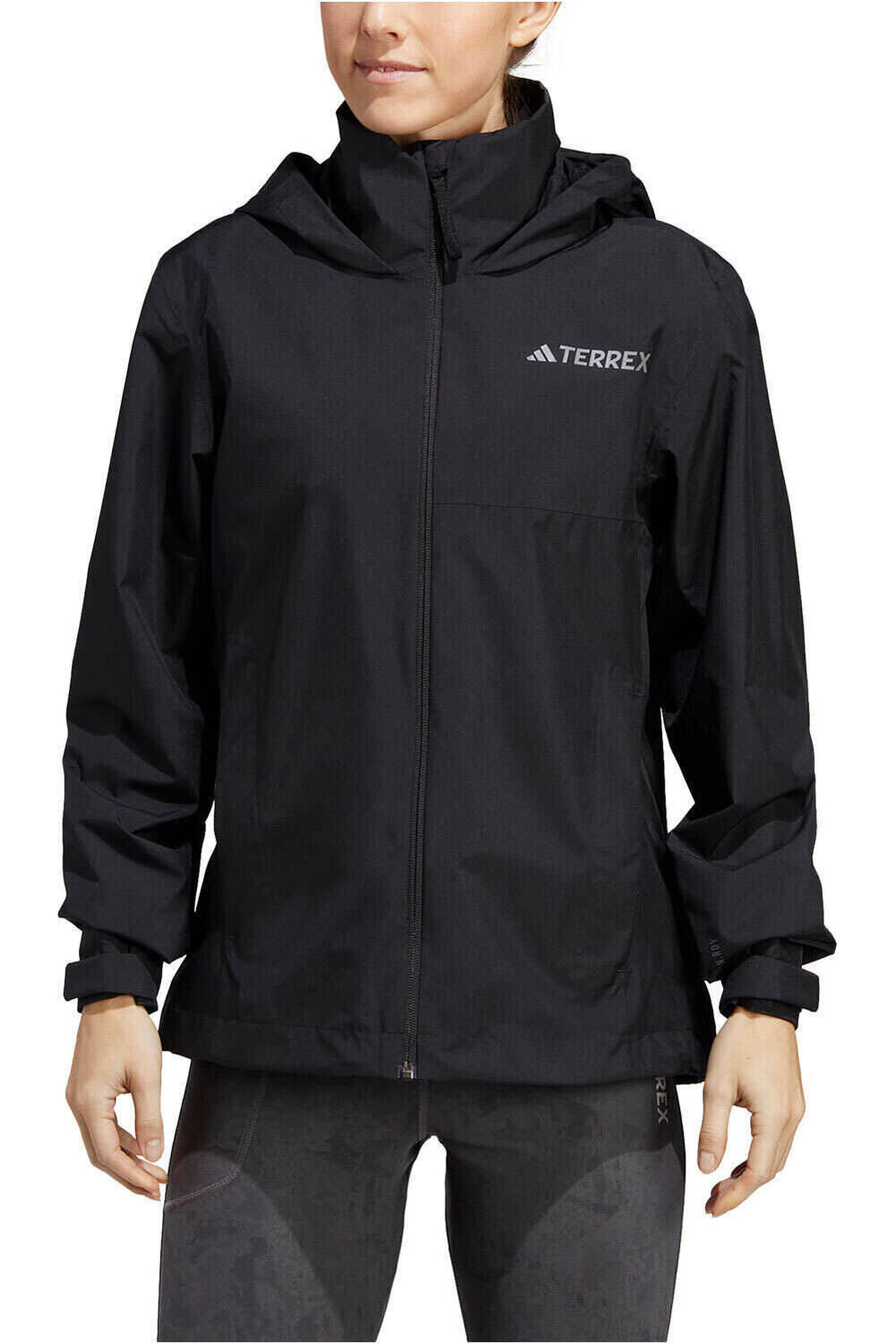 adidas chaqueta impermeable mujer Terrex Multi RAIN.RDY 2-Layer impermeable vista frontal
