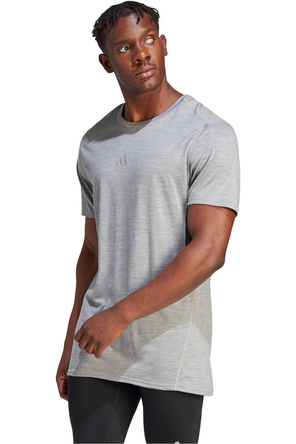 Ultimate conquer the elements merino camiseta técnica manga corta hombre Gris (M)