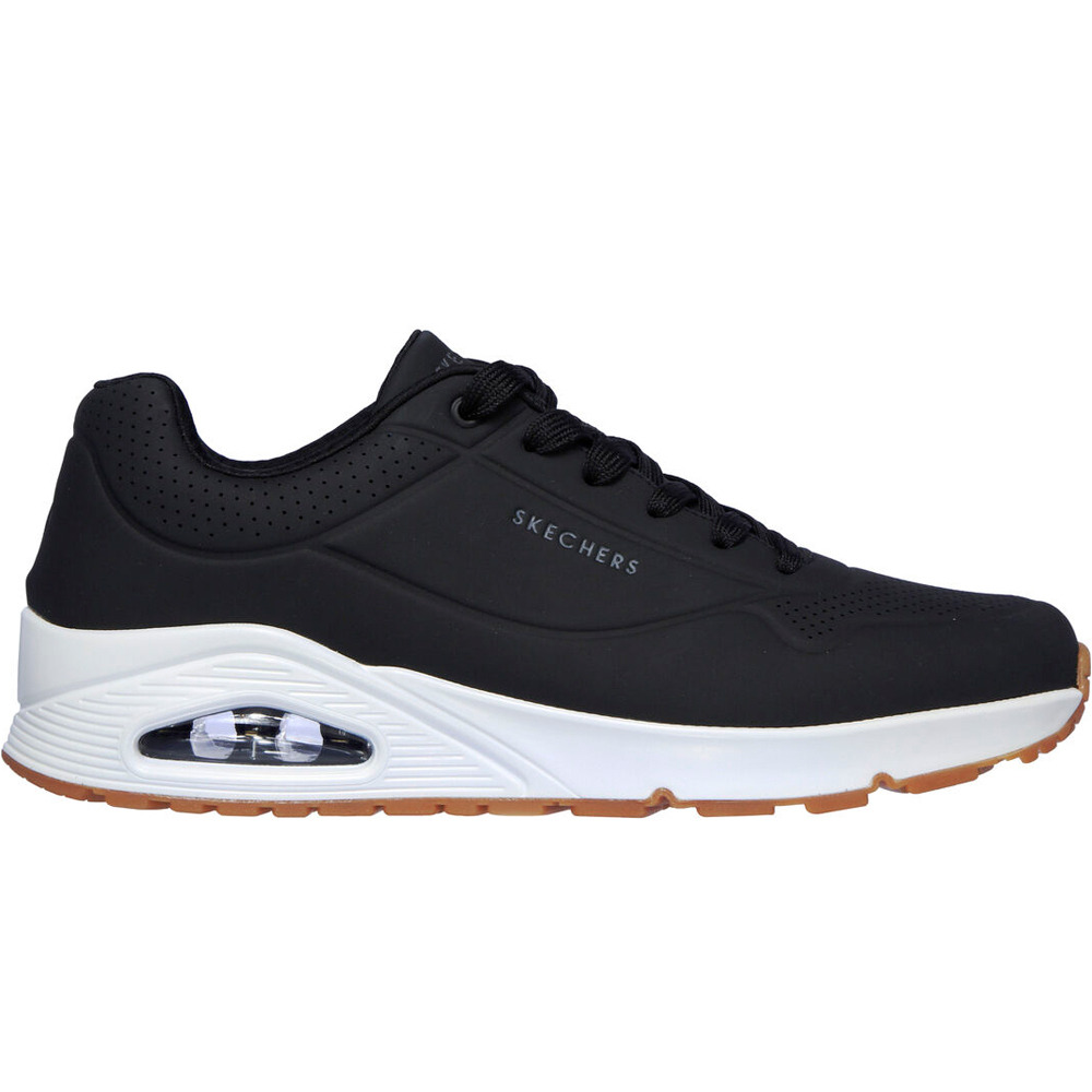 Uno - stand on air zapatilla moda hombre Negro (41)
