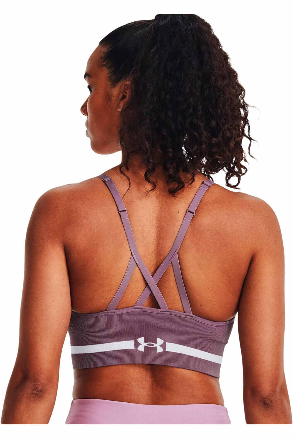 Under Armour sujetadores deportivos UA Seamless Low Long Bra vista trasera