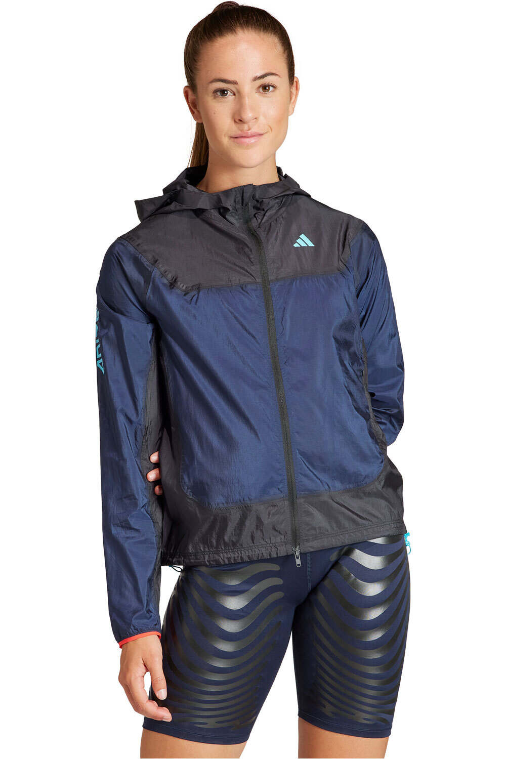 Adizero CHAQUETA RUNNING MUJER Negro