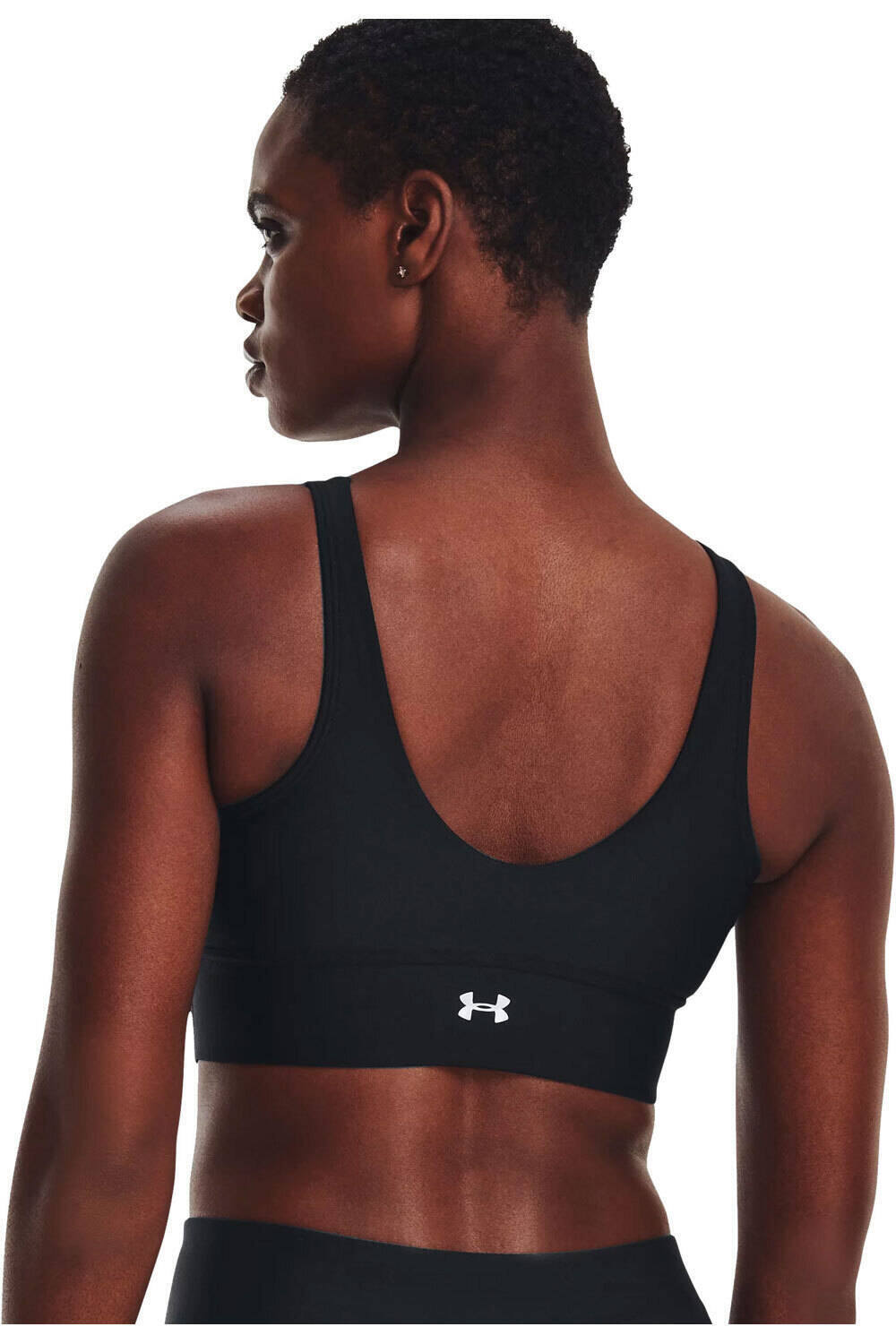 Under Armour camiseta tirantes fitness mujer UA Infinity Pintuck Mid vista trasera