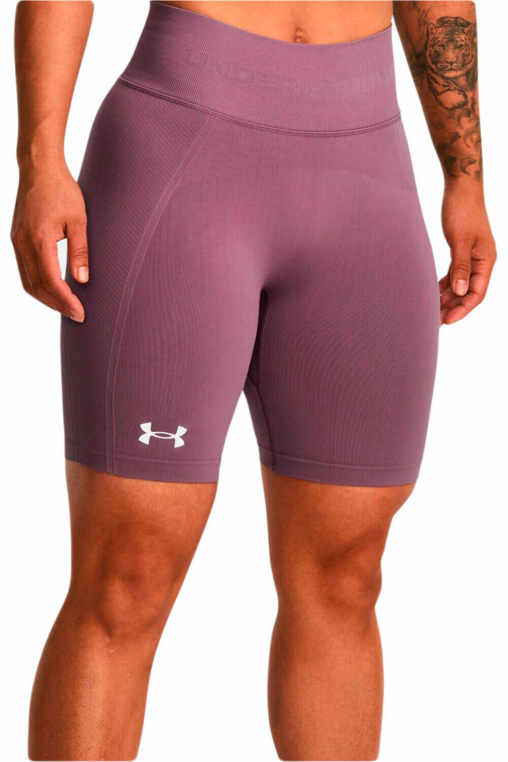 Under Armour pantalones y mallas cortas fitness mujer UA Train Seamless Short vista frontal