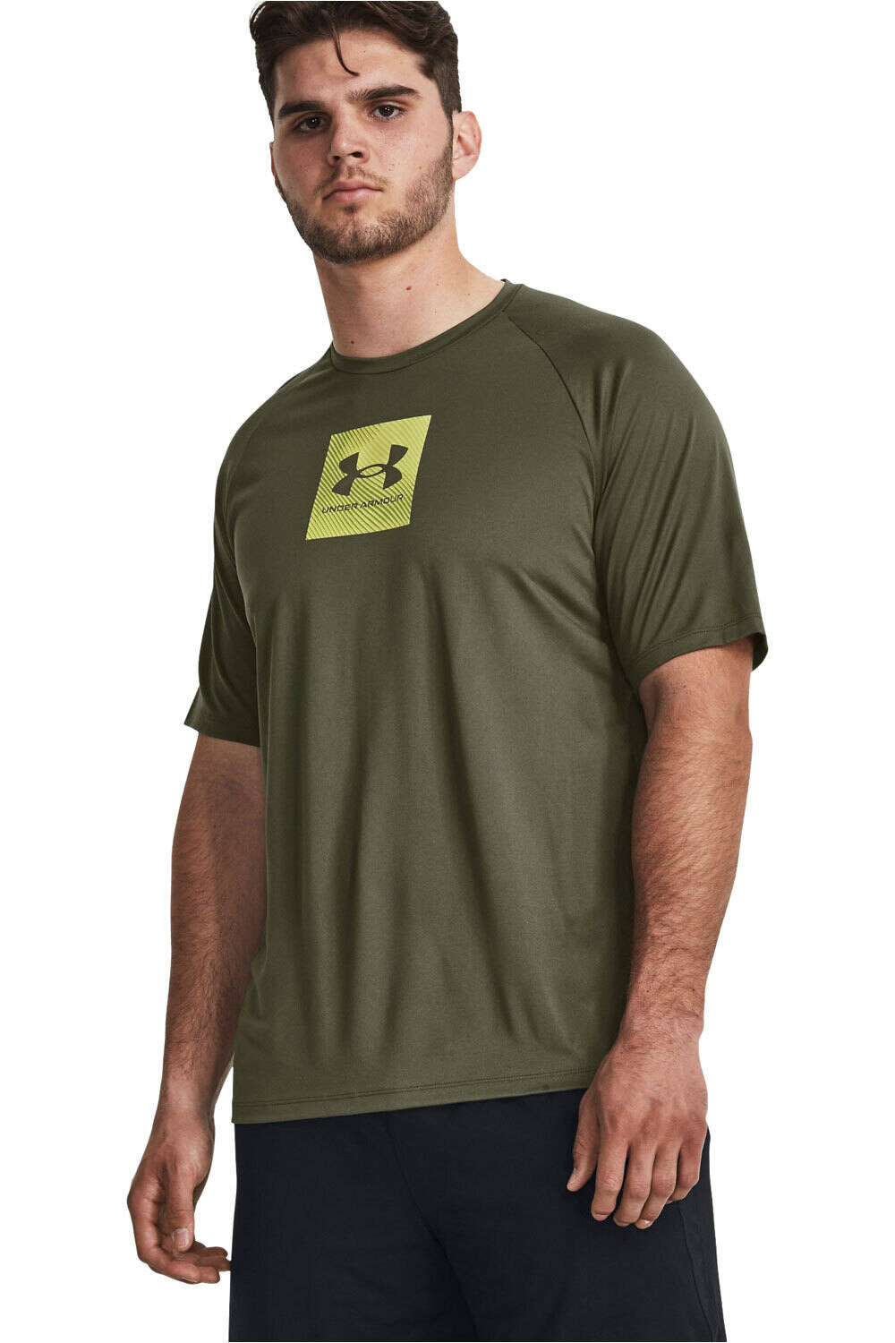 Under Armour camiseta fitness hombre UA Tech Prt Fill SS vista frontal