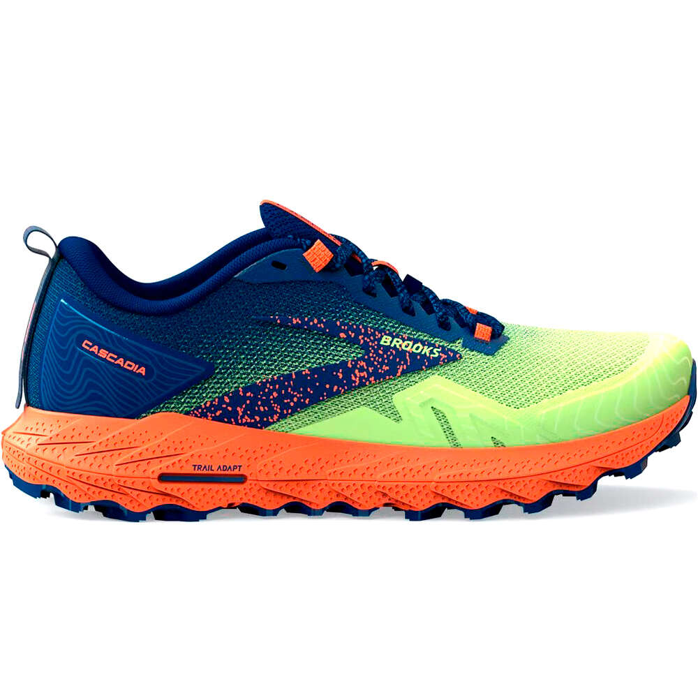 Brooks zapatillas trail hombre Cascadia 17 lateral exterior