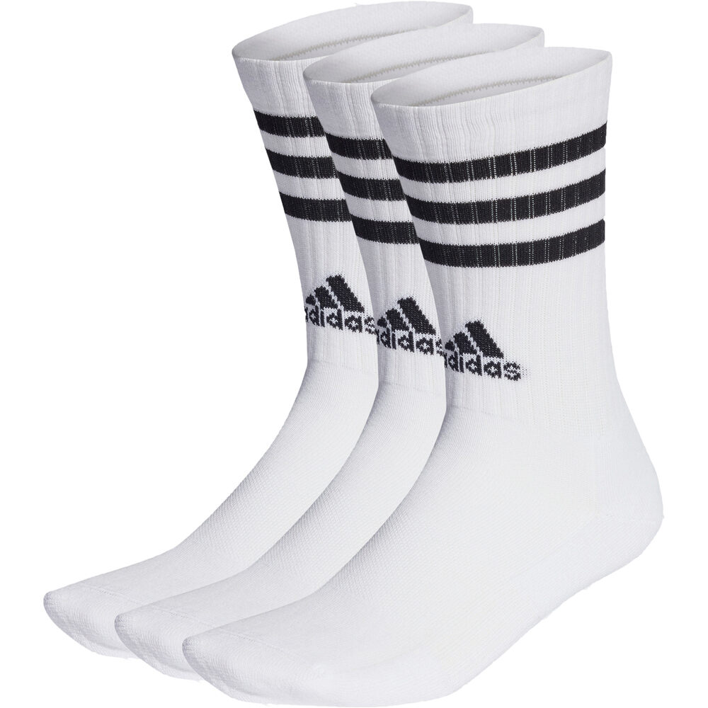 Adidas cushioned 3 bandas 3 pares calcetines deportivos