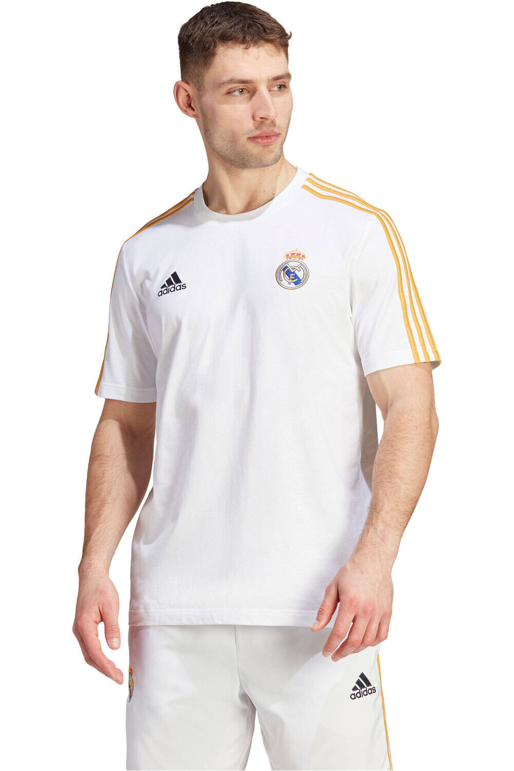 adidas camiseta de fútbol oficiales R.MADRID 24 DNA TEE BL vista frontal