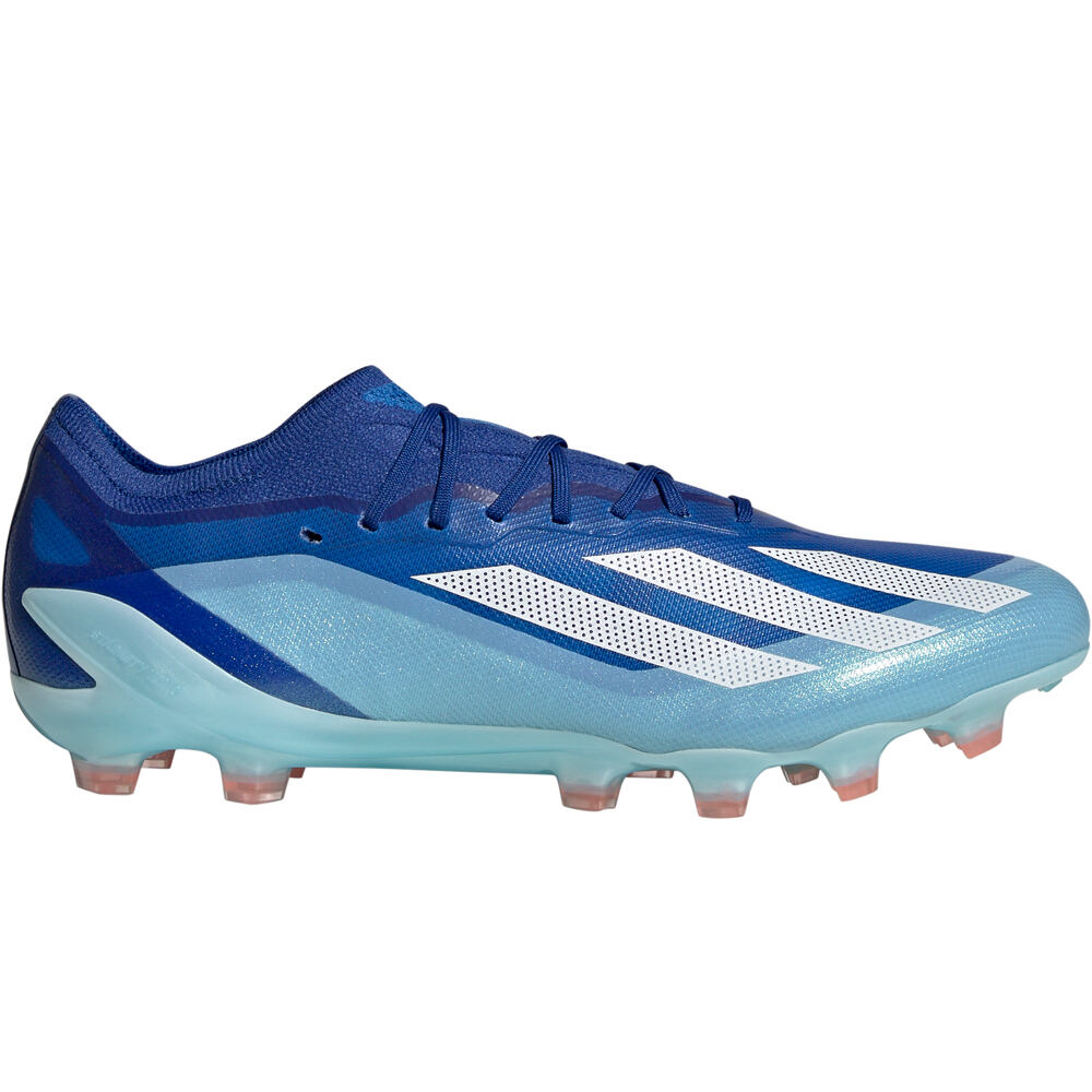 adidas botas de futbol cesped artificial X CRAZYFAST.1 AG AZ lateral exterior