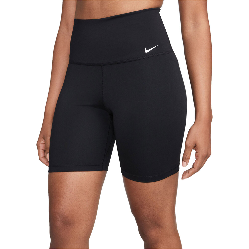 Nike pantalones y mallas cortas fitness mujer W NK ONE DF HR 7IN SHORT vista frontal