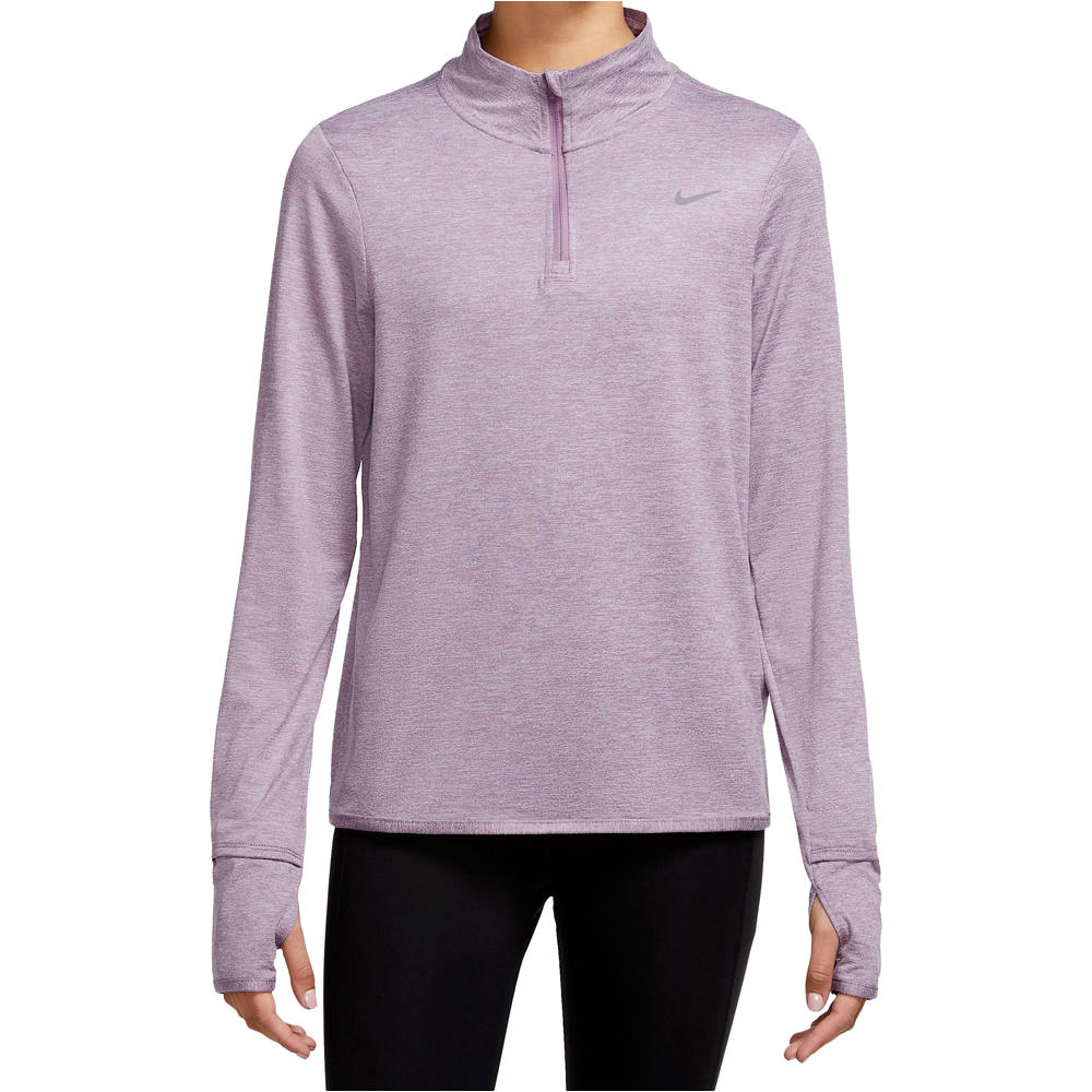 Nike camisetas fitness mujer W NK SWIFT ELMNT DF UV HZ TOP 03