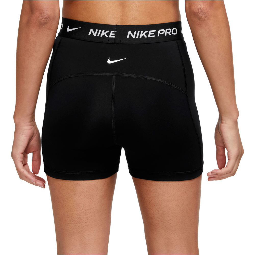 Nike pantalones y mallas cortas fitness mujer W NP DF HR 3IN SHORT FEMME vista trasera