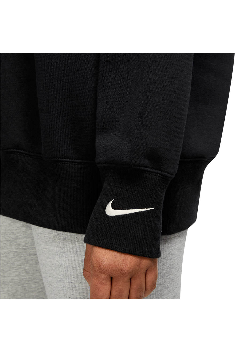 Nike sudadera mujer W NSW PHNX FLC OS VNECK SWTSH vista detalle