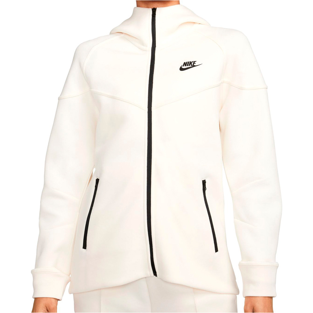 Nike sportswear tech fleece sudadera blanca